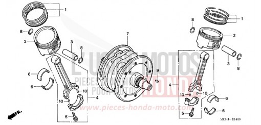 VILEBREQUIN/PISTON VTX1800C2 de 2002